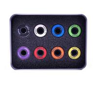 Revolutionary Design This Set of Eight Integrated Spacer Skateboard Bearings Model 608RS ABEC11 Enhances Your Ride (Colorful)