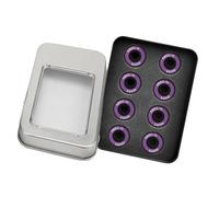 Revolutionary Design This Set of Eight Integrated Spacer Skateboard Bearings Model 608RS ABEC11 Enhances Your Ride (Purple)