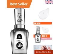 Revolutionary Miracle Gel Top Coat - Achieve 8-Day Shine Without UV, 14.7ml