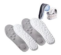 Revolutionary Orthopedic Insole,4d Memory Foam Orthopedic Insoles for Shoes,High-Elastic, Shock-Absorbing Insoles (Gray+2 Pairs,37-38)