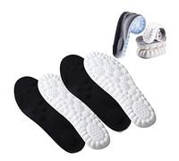 Revolutionary Orthopedic Insole,4d Memory Foam Orthopedic Insoles for Shoes,High-Elastic, Shock-Absorbing Insoles (Black+2 Pairs,41-42)