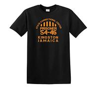 Revolutionary Tees 5446 was Ny Number Jamaica Reggae Toots Prisoner 54-46 Heavy Cotton t-Shirt Black