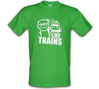 Revolutionary Tees ASDF I Like Trains Cult Cartoon YouTube Gamer Children's Cotton t-Shirt Irish Green