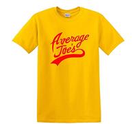Revolutionary Tees Average JOES Dodgeball Funny Gym Heavy Cotton t-Shirt Small - XXL Yellow