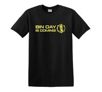 Revolutionary Tees BIN Day is Coming! Count Binface Clacton By-Election Farage Reform Heavy Cotton T-Shirt Black