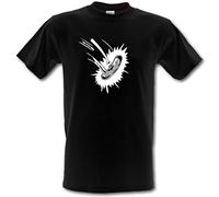 Revolutionary Tees Grange Hill Exploding Sausage Cult TV Series Retro Eighties Heavy Cotton t-Shirt Black