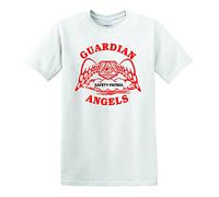Revolutionary Tees Guardian Angels Retro Vigilante Citizen Patrol London Tube New York Heavy Cotton t-Shirt White