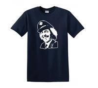 Revolutionary Tees Jacko On The Buses Jack Harper Comedy Legend Retro TV Che Guevara Heavy Cotton t-Shirt Navy Blue