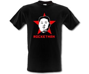 Revolutionary Tees Kim Jong UN Rocketman North Korean Supreme Leader Heavy Cotton t-Shirt Black