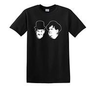 Revolutionary Tees Laurel and Hardy Comedy Legends Retro Film T-Shirt Black