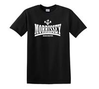 Revolutionary Tees Morrissey The Smiths Manchester Daffodils Icon Heavy Cotton T-Shirt Black
