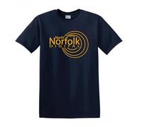 Revolutionary Tees North Norfolk Digital Alan Partridge Norfolk Radio Comedy Heavy Cotton t-Shirt Navy Blue