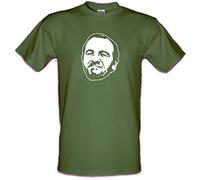 Revolutionary Tees RIGSBY Leonard Rossiter Tribute Rising Damp Cult Comedy Heavy Cotton t-Shirt Military Green