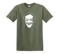 Revolutionary Tees Sid James Carry On Films Bless This House Comedy Legend Heavy Cotton t-Shirt Military Green