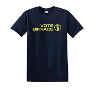 Revolutionary Tees Vote BINFACE Count Binface Clacton By-Election Farage Reform Heavy Cotton T-Shirt Navy Blue