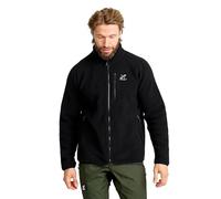RevolutionRace Canyon Full-Zip Pile Fleece for Men, Outdoor Fleece Jacket perfect for Walking and Outdoor Adventures, Black, XXL