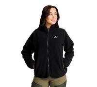 RevolutionRace Canyon Full-Zip Pile Fleece for Women, Outdoor Fleece Jacket perfect for Walking and Outdoor Adventures, Black, XXL