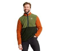 RevolutionRace Canyon Half-Zip Pile Fleece, Teracotta Brown/Cypress, XL