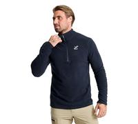 RevolutionRace Hiker Half-Zip Fleece for Men, Lightweight and Stretchy Half-zip Fleece, Deep Navy, L