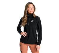 RevolutionRace Hiker Half-Zip fleece for Women, Lightweight and Stretchy Half-zip Fleece, Black, M