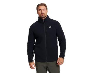RevolutionRace Moss Pile Fleece for Men, Soft and Versatile Fleece Jacket perfect for Hiking and Outdoor Adventures, Black, XXL