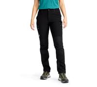 RevolutionRace Nordwand Highwaist Stretch Trousers for Women, Walking Trousers with High Waist for All Outdoor Activities, Black, XXL