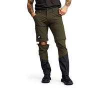 RevolutionRace Range Pro Stretch T Zip-Off Trousers for Men, Convertible Hiking Trousers for Outdoor Activities, Forest Night/Anthracite, S