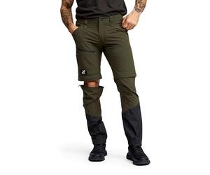 RevolutionRace Range Pro Stretch T Zip-Off Trousers for Men, Convertible Hiking Trousers for Outdoor Activities, Forest Night/Anthracite, M