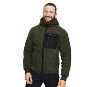 RevolutionRace Sherpa Hoodie for Men, Fleece Jacket Perfect for Walking and Outdoor Adventures, Forest Night, L