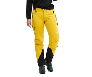 RevolutionRace Women's Cyclone Rescue Trousers, Waterproof and Durable Rain Trousers for Hiking, Walking, Camping and All Other Outdoor Activities, Yellow, M