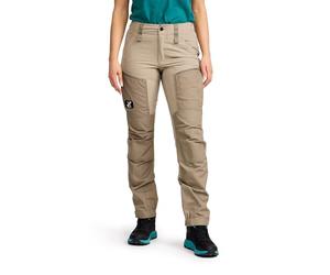 RevolutionRace Women's RVRC GP Pro Trousers, Durable and Ventilated Trousers for Hiking, Walking, Exploring and All Other Outdoor Activities, Aluminium/Brindle, S