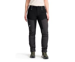RevolutionRace Women's RVRC GP Pro Trousers, Durable and Ventilated Trousers for Hiking, Walking, Exploring and All Other Outdoor Activities, Jet Black, XXL