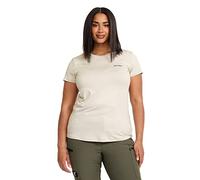 RevolutionRace Women's Stretchy Vagabond Tee, Functional T-Shirt for Hiking, Outdoor, Sports and Everyday Use, Tofu Melange, XXL