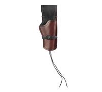 Revolver Holster, PU Leather Cowboy Handgun Holster Pistol Holder with Adjustable Buckle & Strap for Outdoor Hunting Cosplay