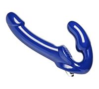 Revolver II Vibrating Strapless Strap-On - Blue