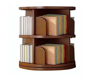 Revolving Bookshelf 2/3/4/5/6-Tier Revolving Book Shelf Tall Book Case Book Shelves Floor Standing Book Storage Rack For Bedroom Living Room Study Office(40 * 66cm)
