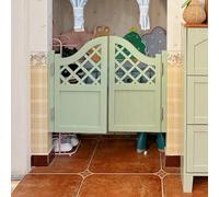 Revolving Solid Wood Swing Door with Stainless Steel Hinges Auto Close Two Way Multicolor Options (Green 141 150cm Width) Ideal for Indoor Use