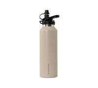 Revomax Sport Series 20oz (592ml) Insulated Water Bottle, One-Hand Flash Release, Easy Sip Straw Cap, Vacuum Stainless Steel, 36H Cold 18H Hot, Leakproof, BPA Free - Gym, Travel, School - Sand Beige