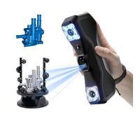 Revopoint MetroX Pro 3D Scanner for 3D Printing, 30+15 Industrial Blue Laser Handheld Scanner, Up to 0.01mm Precision, Real-time Preview Operation, 4 Scanning Modes, Full Color, ADVANCED