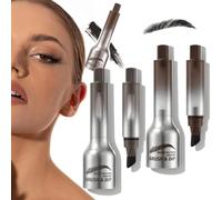 Revorie Brow-Fection,Revorie Eyebrow,Brow-Fection Angled Brush & Dip,Waterproof Long Lasting Liquid Eyebrow Brush,Smudge Proof Eyebrow Pencils,Creates Natural Looking Brows Effortlessly (04#+01#)