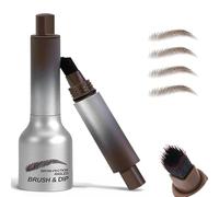 Revorie Brow-Fection Revorie Eyebrow Brow-Fection Angled Brush & Dip Waterproof Wild Long Lasting Eyebrow Pen Eyebrow Dip Liquid Eyebrows Brush (04Chocolate)