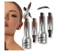 Revorie Brow-Fection, Revorie Eyebrow, Revorie Brow, Waterproof Wild Eyebrow Brush,Eyebrow Brush, Waterproof Liquid Eyebrow Brush, Long Lasting Eyebrow Gel Pencil (#03+#04)