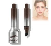 Revorie Liftique Brow-Fection Angled Brow Brush & Dip, Waterproof Liquid Eyebrow Brush, Smudge Proof Eyebrow (Brown)