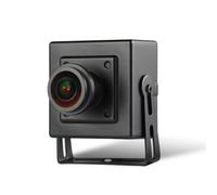 Revotech Mini Fisheye POE Security IP Camera, HD 3MP Indoor Security Camera CCTV 1.7mm Lens 170 Degree Wide Angle P2P H.265 (I706-3-P Black)