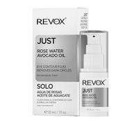 REVOX B77 - Just Rose Water Avocado Oil Eye Care Fluid, 30 ml, Eye Contour Fluid, Eliminates Dark Circles, Deeply Hydrates, Reduces Wrinkles and Bags, Soothes the Skin, Improves Elasticity