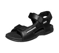 Revs - Lomond - Men’s Action Strap Reflexology Massage Sandals, Black UK7
