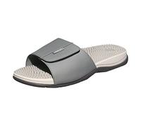 Revs - Ness - Men’s Reflexology Massage Sandals with Adjustable Strap, Grey UK7
