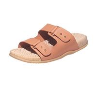 Revs - Shiel - Women’s Double Strap Reflexology Massage Sandals, Tan UK6