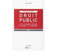 REVUE DE DROIT PUBLIC RDP N 2 2008