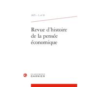 Revue d'Histoire de la Pensee Economique 2025 - 1,19: 2025 - 1, n° 19 (Revue D'histoire De La Pensee Economique, 1)